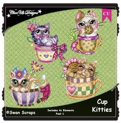 Cup Kitties Elements CU/PU Pack 1