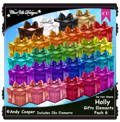 Holly Gifts Elements CU/PU Pack 6