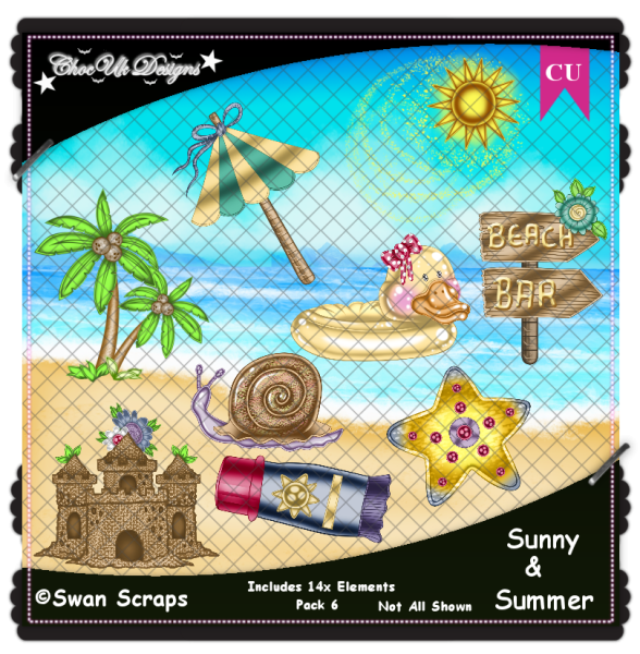 Sunny & Summer Elements CU/PU Pack 6 - Click Image to Close