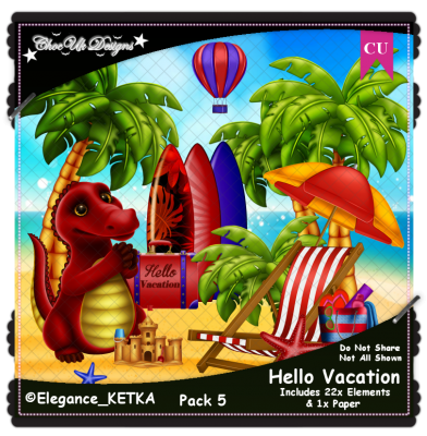 Hello Vacation Elements CU/PU Pack 5