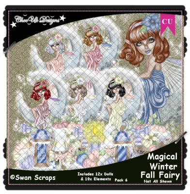 Magical Winter Fall Fairy CU/PU Pack 6