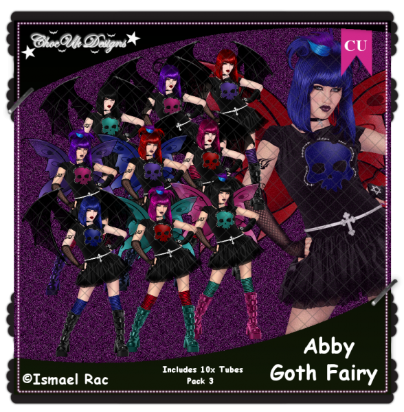 Abby Goth Fairy CU/PU Pack 3 - Click Image to Close