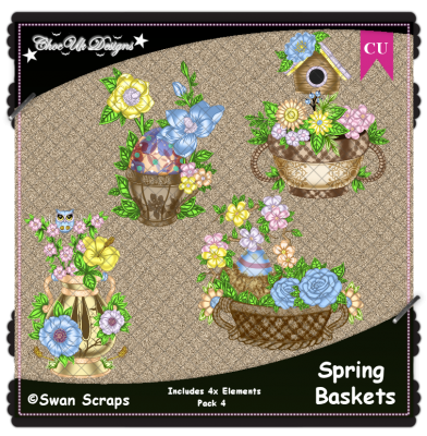 Spring Baskets Elements CU/PU Pack 4