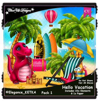 Hello Vacation Elements CU/PU Pack 1