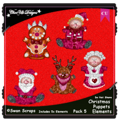 Christmas Puppets Elements CU/PU Pack 5