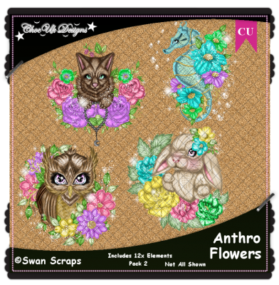 Anthro Flowers Elements CU/PU Pack 2