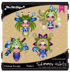 Summer Girls CU/PU Pack 1 Summer Girls CU/PU Pack 1
