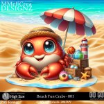 AI - Beach Fun Crabs - CU001 (CU4PU/PNG)