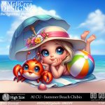 AI - CU Summer Beach Chibis (CU4PU/PNG)