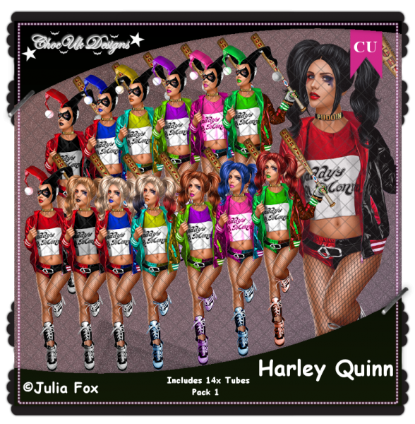 Harley Quinn CU/PU Pack 1 - Click Image to Close