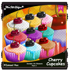 Cherry Cupcakes CU/PU Pack 2