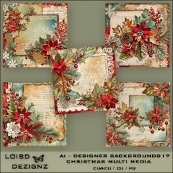 AI Designer Backgrounds 17 - Christmas Multi Media - cu4cu/cu/pu