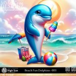 AI - Beach Fun Dolphins - CU003 (CU4PU/PNG)