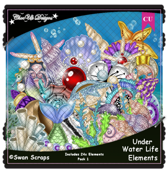 Under Water Life Elements CU/PU Pack - Click Image to Close