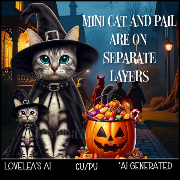 WITCHY CAT AND MINI - Click Image to Close