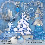 Designer Stash 103 - Blue Christmas - cu4cu/cu