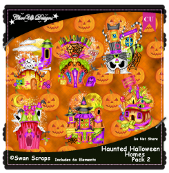 Haunted Halloween Homes Elements CU/PU Pack 2
