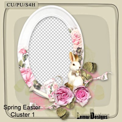 Spring Easter Cluster 1 by Lemur Designs