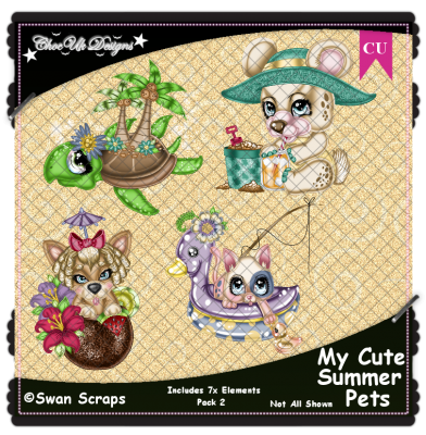 My Cute Summer Pets Elements CU/PU Pack 2