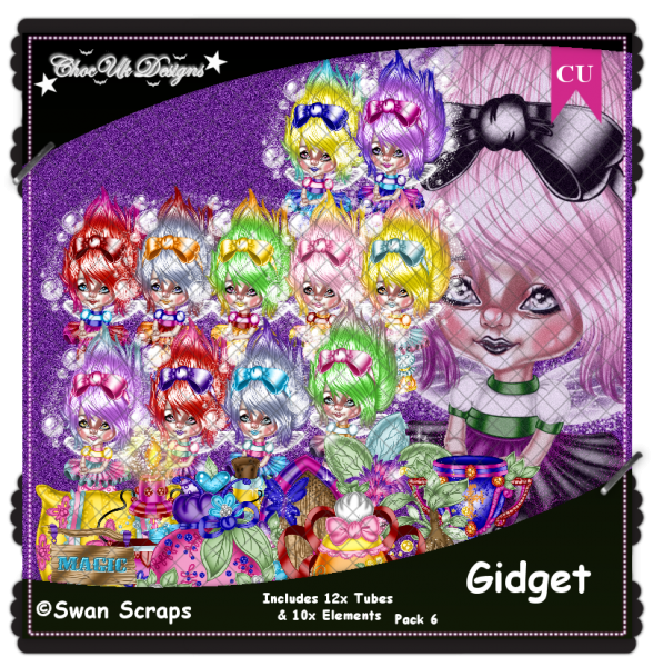 Gidget CU/PU Pack 6 - Click Image to Close