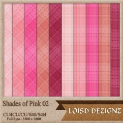 Shades of Pink Papers 02 - Plaid - CU4CU/PU