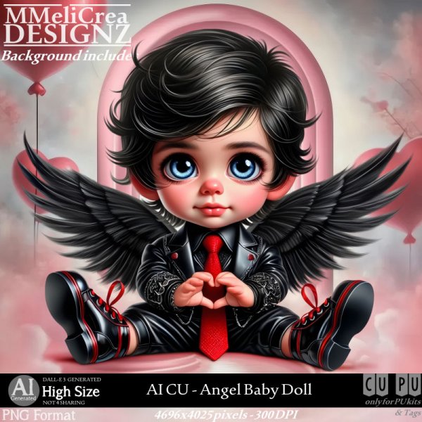 AI - CU Angel Baby Doll (CU4PU/PNG) - Click Image to Close