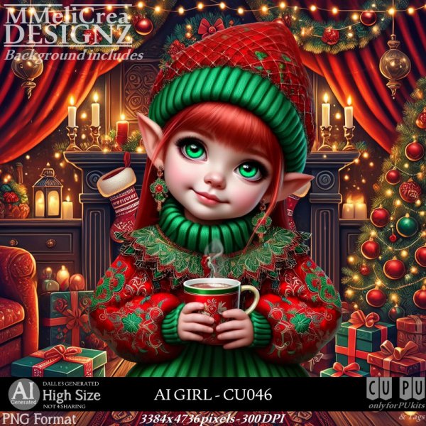 AI - GIRL CU046 (CU4PU/PNG) - Click Image to Close