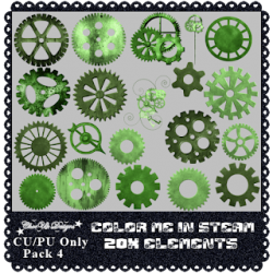 Color Me In Steam CU/PU Elements Pack 4