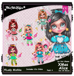XMas Alice CU/PU Pack 4