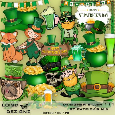 Designer Stash 111 - St Patricks Mix - cu4cu/cu