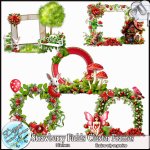STRAWBERRY FIELDS CLUSTER FRAMES - TAGGER SIZE by Disyas