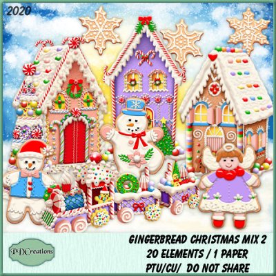 Gingerbread Christmas Mix 2