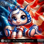 AI - CU4CU - Patriotic Baby & Friends (CU4CU/PNG/PACK)