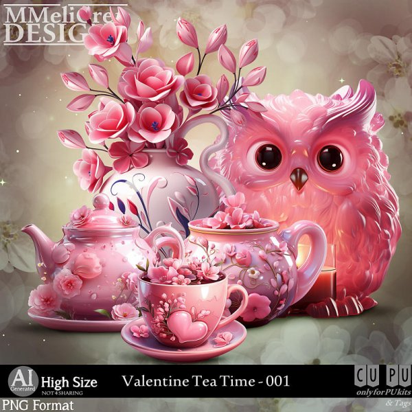 AI - Valentine Tea Time - CU001 (CU4PU/PNG) - Click Image to Close