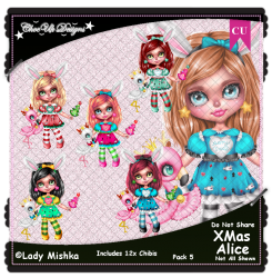 XMas Alice CU/PU Pack 5