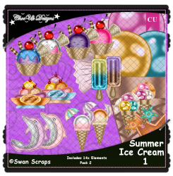 Summer Ice Cream 1 CU/PU Pack 2