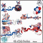 4TH OF JULY BORDERS - TAGGER SIZE by Disyas