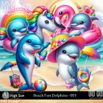 AI - Beach Fun Dolphins - CU003 (CU4PU/PNG)