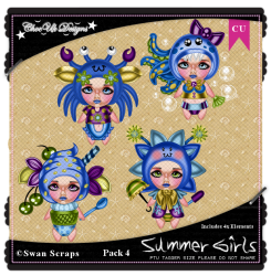 Summer Girls CU/PU Pack 4 Summer Girls CU/PU Pack 4