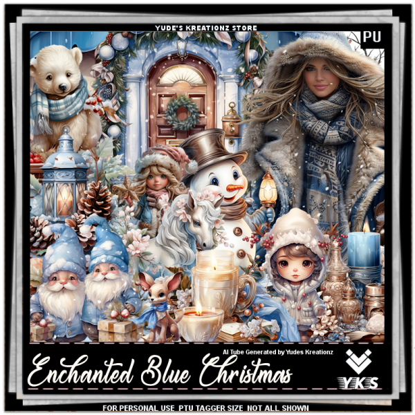 Enchanted Blue Christmas - Click Image to Close