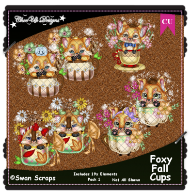 Foxy Fall Cups Elements CU/PU Pack