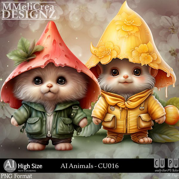 AI - ANIMALS CU016 (CU4PU/PNG) - Click Image to Close