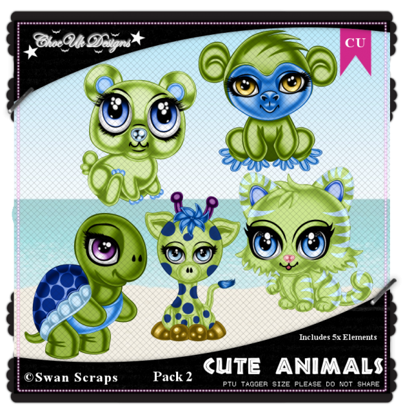 Cute Animals CU/PU Pack 2 - Click Image to Close