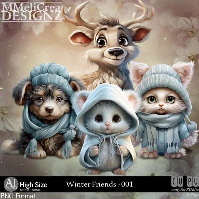 AI - Winter Friends - CU001 (CU4PU/PNG/PACK)