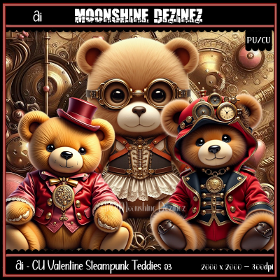 MD-Ai CU Valentine Steampunk Teddy Pack 03