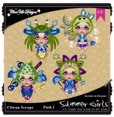 Summer Girls CU/PU Pack 1