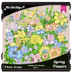 Spring Flowers Elements CU/PU Pack 3 Spring Flowers Elements CU/PU Pack 3