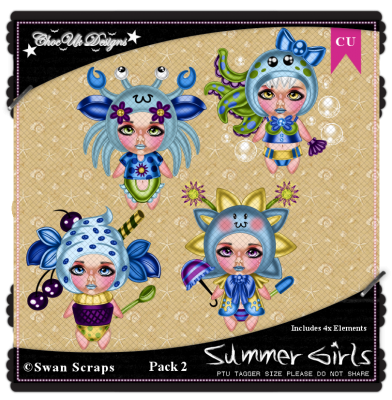 Summer Girls CU/PU Pack 2