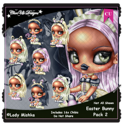 Easter Bunny Chibis CU/PU Pack 2