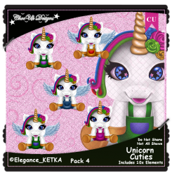 Unicorn Cuties Elements CU/PU Pack 4 Unicorn Cuties Elements CU/PU Pack 4